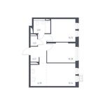 Планировка 3-комнатной квартиры, 51,02 м2