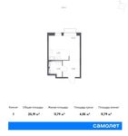 Планировка квартиры студии, 25 м2
