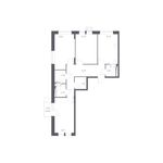 Планировка 3-комнатной квартиры, 76,6 м2