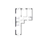 Планировка 3-комнатной квартиры, 76 м2
