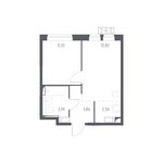 Планировка 2-комнатной квартиры, 32,2 м2