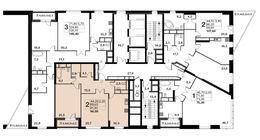 Планировка 2-комнатной квартиры, 91,8 м2