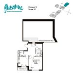 Планировка 1-комнатной квартиры, 81,6 м2