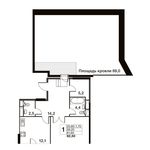 Планировка 1-комнатной квартиры, 81,6 м2