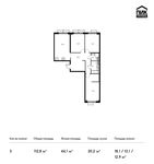 Планировка 3-комнатной квартиры, 112,8 м2