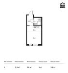 Планировка квартиры студии, 21,3 м2