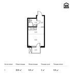 Планировка квартиры студии, 20,8 м2