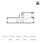 Планировка 2-комнатной квартиры, 69,4 м2