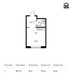 Планировка квартиры студии, 23,7 м2