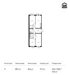 Планировка 3-комнатной квартиры, 80,1 м2