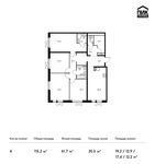 Планировка 4-комнатной квартиры, 115,2 м2