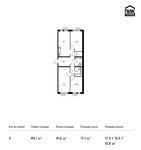 Планировка 3-комнатной квартиры, 80,1 м2