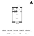 Планировка квартиры студии, 23,6 м2