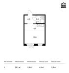 Планировка квартиры студии, 25,3 м2