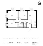 Планировка 3-комнатной квартиры, 68,5 м2