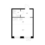 Планировка квартиры студии, 26,9 м2