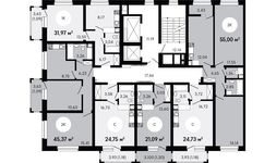 Планировка квартиры студии, 21,2 м2