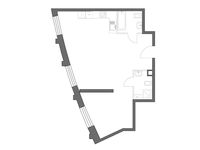 Планировка 2-комнатной квартиры, 58 м2