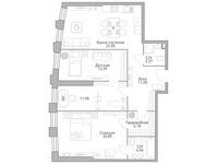 Планировка 3-комнатной квартиры, 95,96 м2