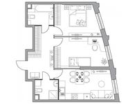 Планировка 2-комнатной квартиры, 63,95 м2