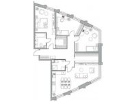 Планировка 3-комнатной квартиры, 110,36 м2