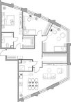 Планировка квартиры студии, 110,9 м2