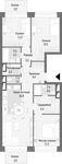 Планировка 3-комнатной квартиры, 96,32 м2