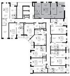 Планировка 3-комнатной квартиры, 73,2 м2