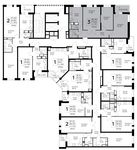 Планировка 3-комнатной квартиры, 73,5 м2
