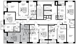Планировка 1-комнатной квартиры, 35 м2