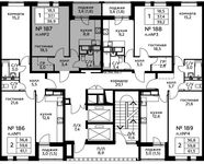 Планировка 1-комнатной квартиры, 38,9 м2
