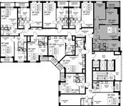 Планировка 3-комнатной квартиры, 69,8 м2
