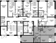 Планировка 3-комнатной квартиры, 62,11 м2