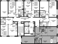 Планировка 3-комнатной квартиры, 63,02 м2