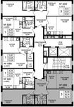 Планировка 3-комнатной квартиры, 56,74 м2