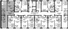 Планировка 3-комнатной квартиры, 61,23 м2
