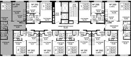 Планировка 3-комнатной квартиры, 61,73 м2