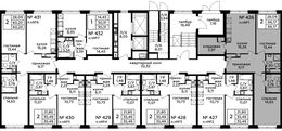 Планировка 2-комнатной квартиры, 66,17 м2