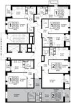 Планировка 2-комнатной квартиры, 43,9 м2
