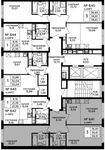 Планировка 3-комнатной квартиры, 56,61 м2