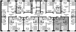 Планировка 2-комнатной квартиры, 35,49 м2
