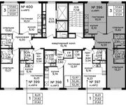 Планировка 3-комнатной квартиры, 57,01 м2