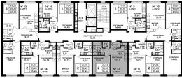 Планировка 2-комнатной квартиры, 35,49 м2