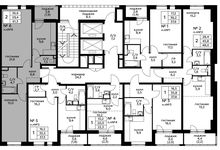 Планировка 2-комнатной квартиры, 61,3 м2