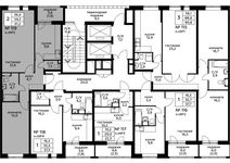 Планировка 2-комнатной квартиры, 61,2 м2