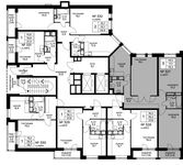 Планировка 3-комнатной квартиры, 78,5 м2