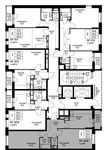 Планировка 2-комнатной квартиры, 55 м2