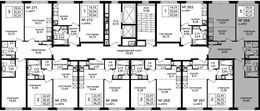 Планировка 3-комнатной квартиры, 61,1 м2