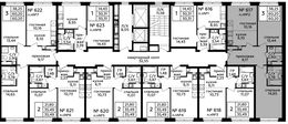 Планировка 3-комнатной квартиры, 60,4 м2