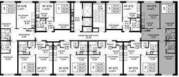 Планировка 3-комнатной квартиры, 61,2 м2